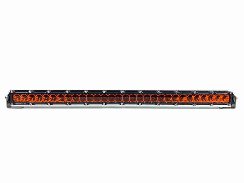 Heretic 6 Series Light Bar - 30 Inch: Black Bezel | Stainless Bolts | Combo Reflector | Amber Lens