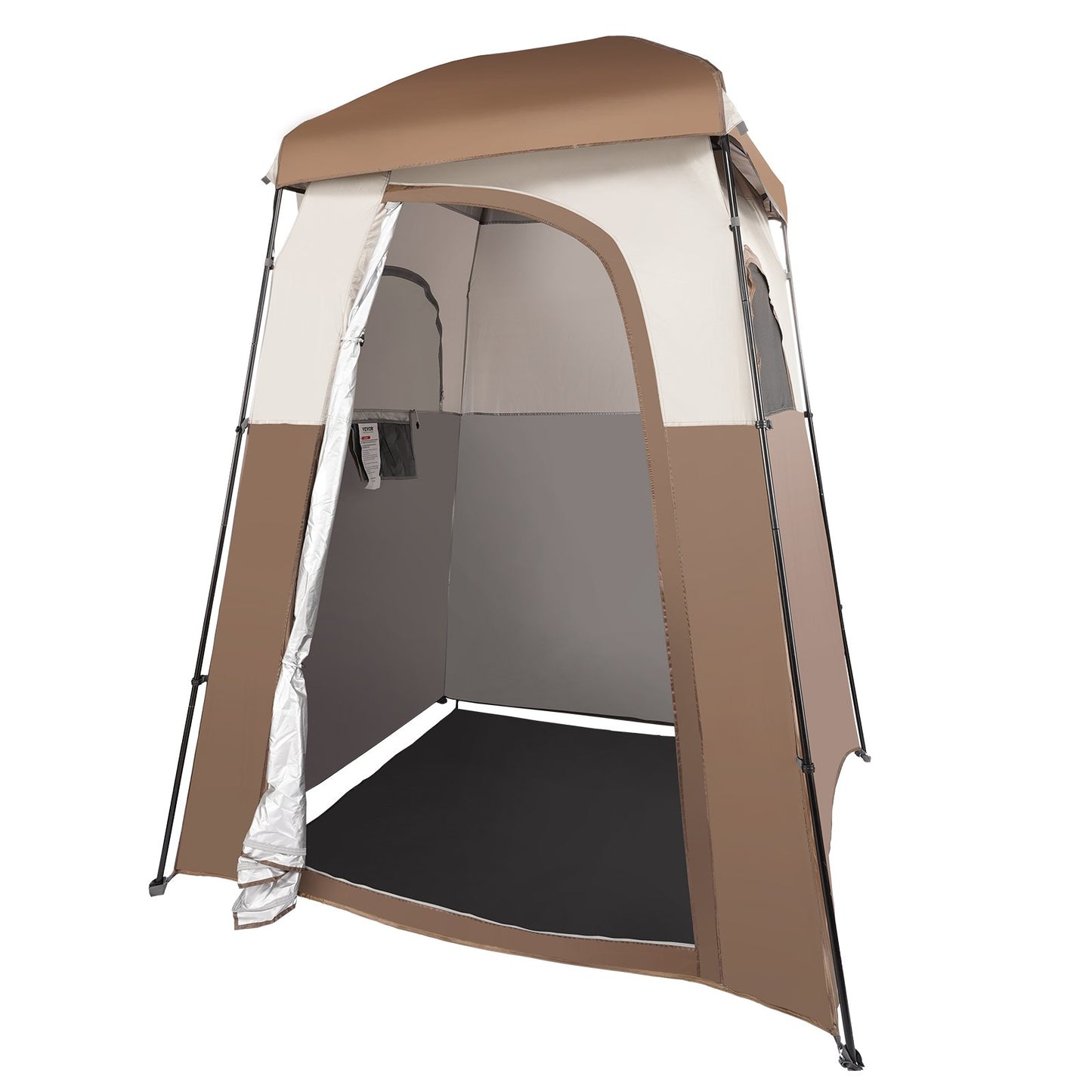 Camping Shower Tent 66" x 66" x 87" Outdoor Privacy Tent for Shower Changing and Toilet with Pockets and Clothesline